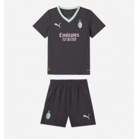 Echipament fotbal AC Milan Strahinja Pavlovic #31 Tricou Treilea 2024-25 pentru copii maneca scurta (+ Pantaloni scurti)